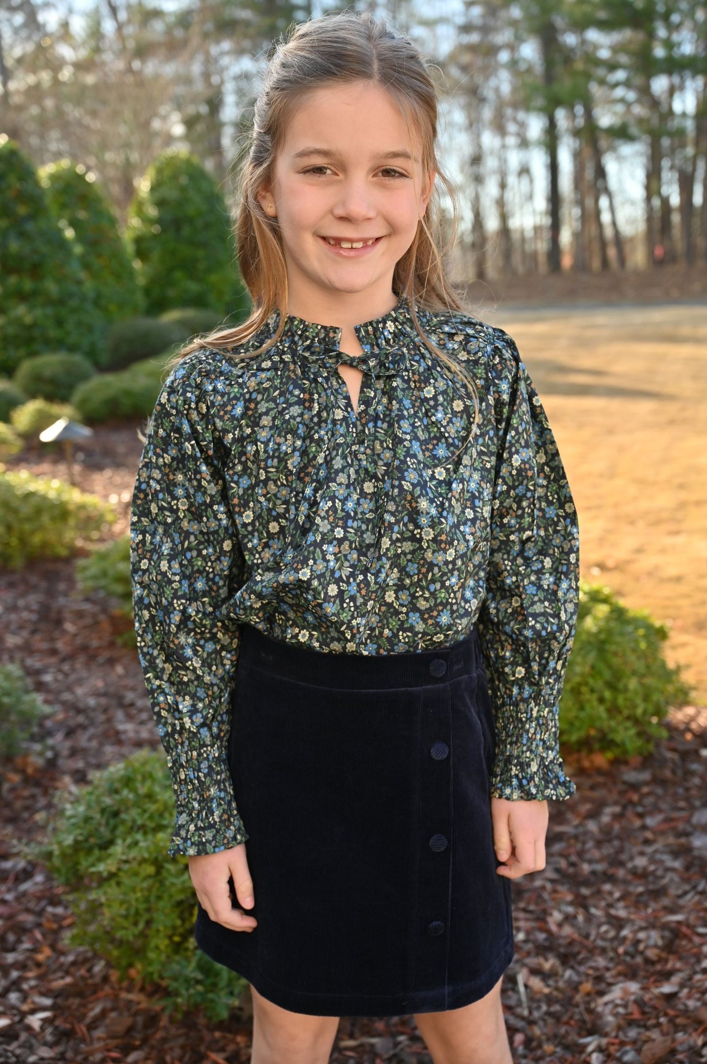 Blair Blouse, Twilight Floral