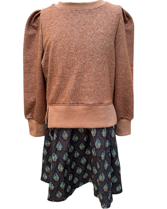 Clara Combo Dress, Luxe Block