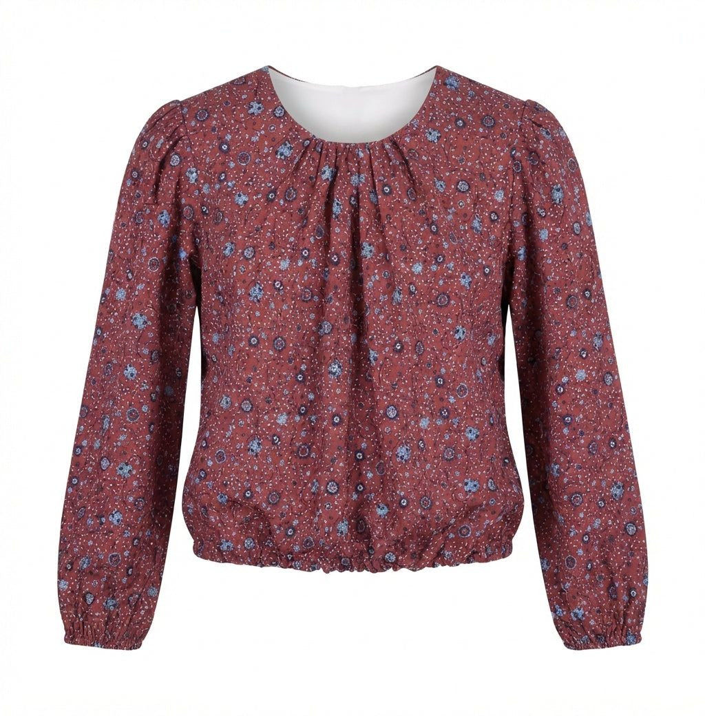 Wren Top, Amber Floral