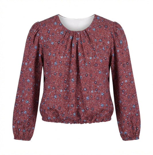 Wren Top, Amber Floral