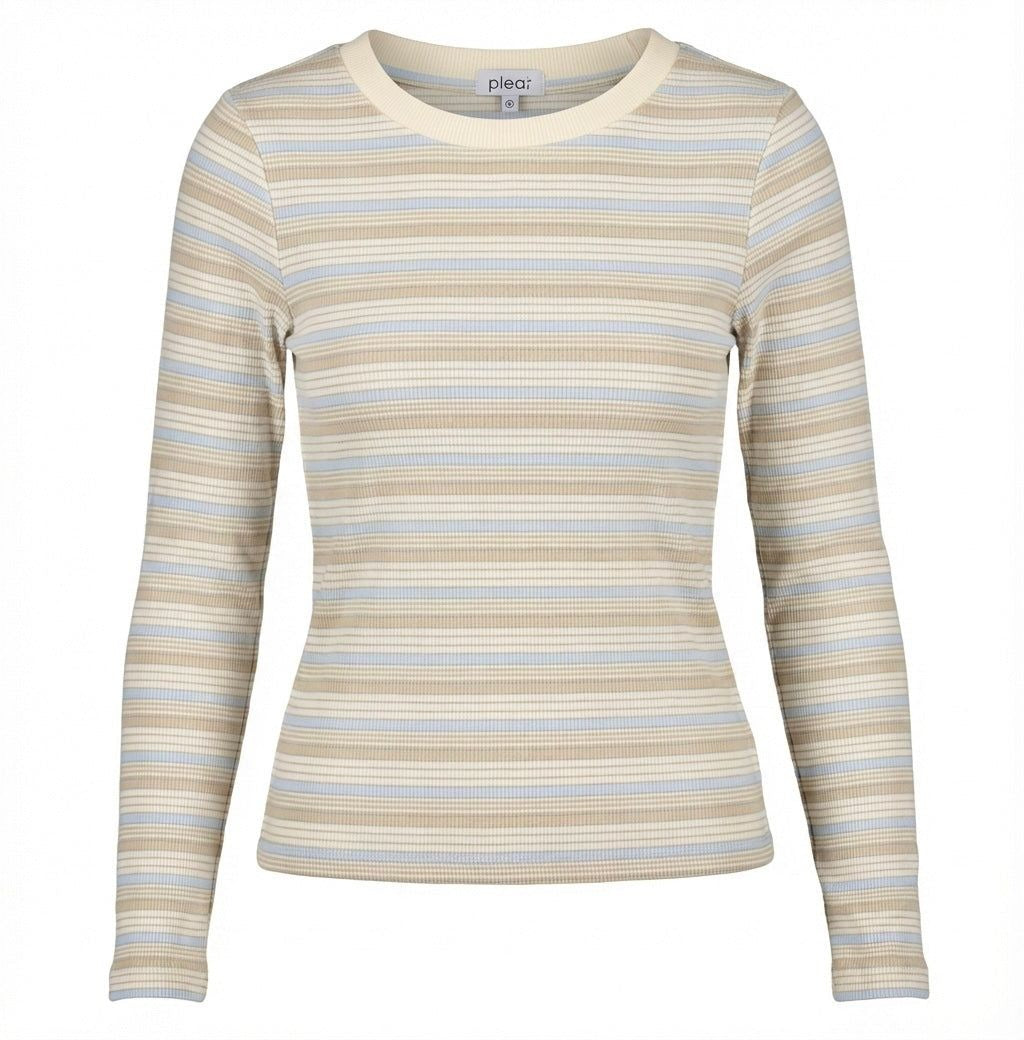 Ella Tee, Light Blue/Cream