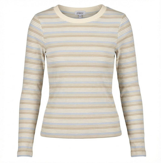 Ella Tee, Light Blue/Cream