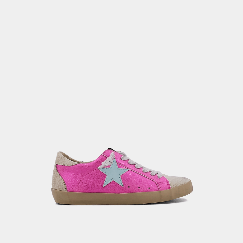 Paula Kids Sneakers - Metallic Fuchsia