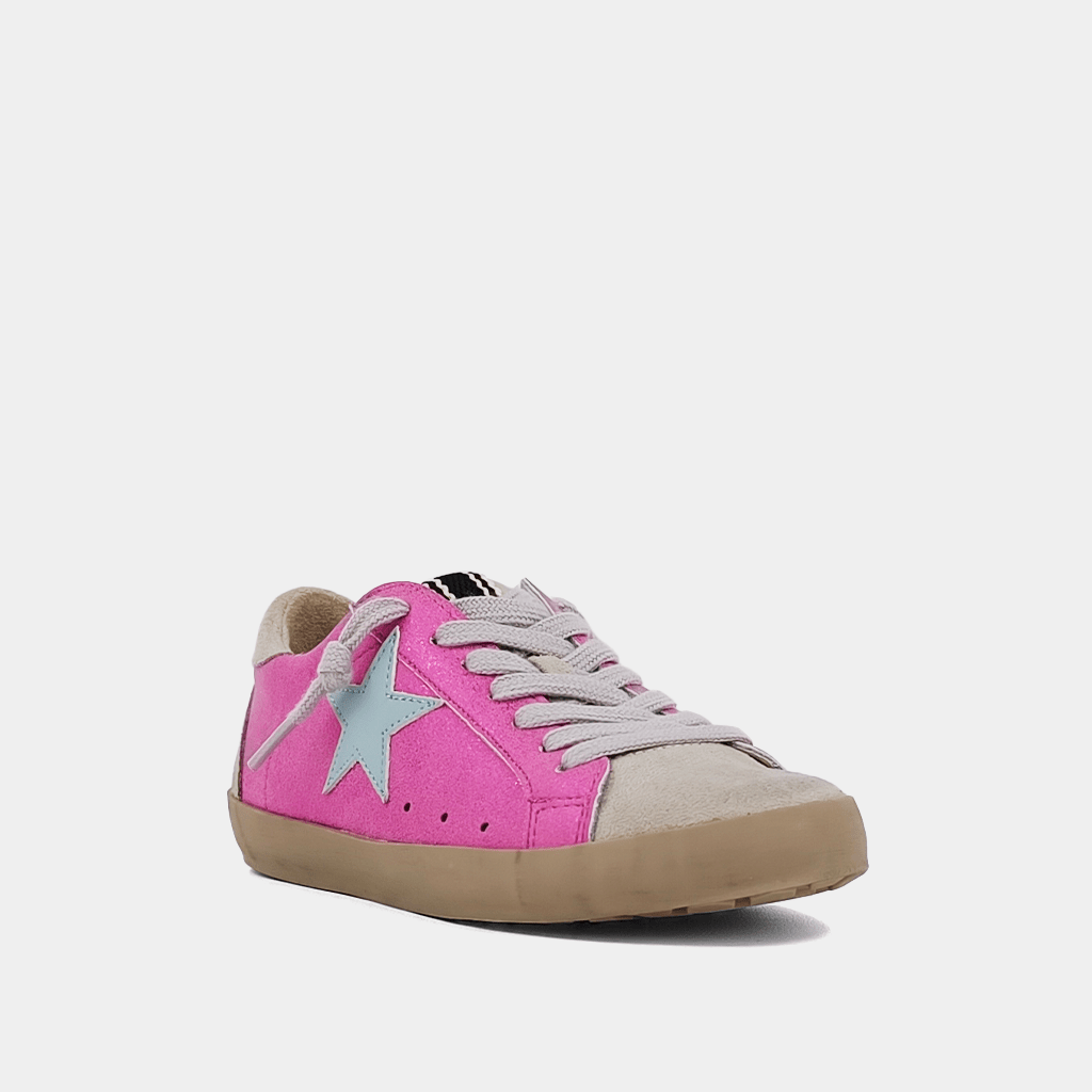 Paula Kids Sneakers - Metallic Fuchsia