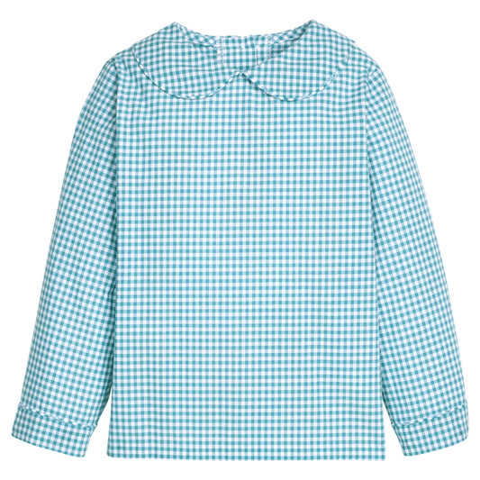 Peter Pan Shirt, Alpine Gingham