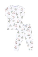 Girl's Christmas Toile Pajamas