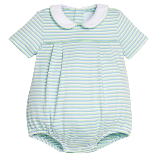 Pleated Peter Pan Bubble, Greenview Stripe