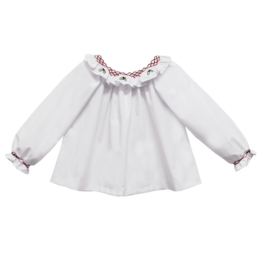 Poinsettia Scarlett Blouse