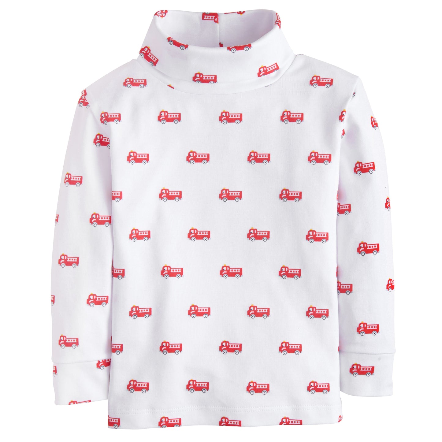 Printed Turtleneck, Fire Trucks