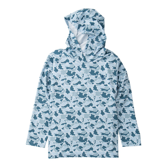PRO Performance Hoodie T-Shirt, Cool Blues Break Point Camo