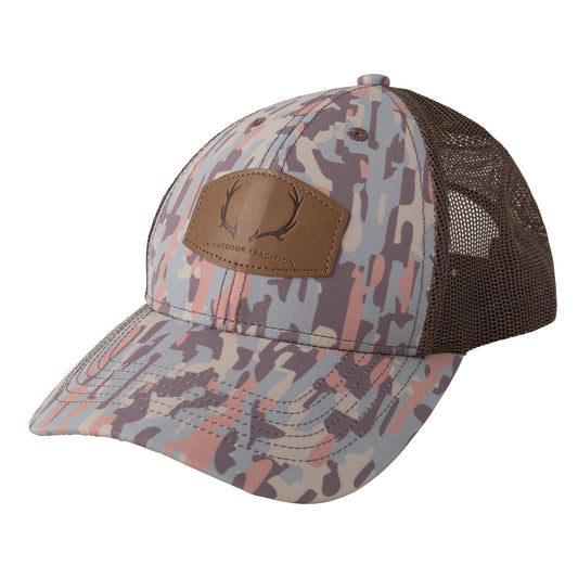 Kids Trucker Cap, Neutral Stay in the Lines Camo