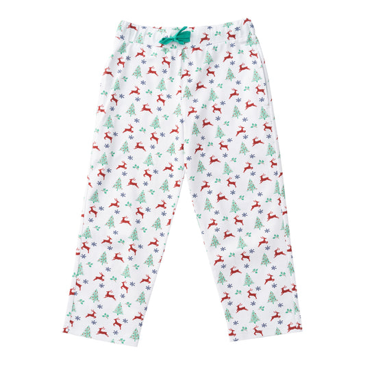 Lounge Life Pant, Christmas Tree Print