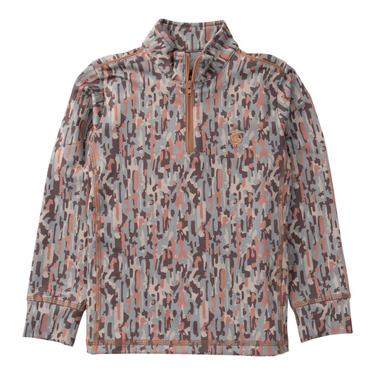 PRO Performance 1/4 Zip Pullover, Neutral Stay in the Lines Camo