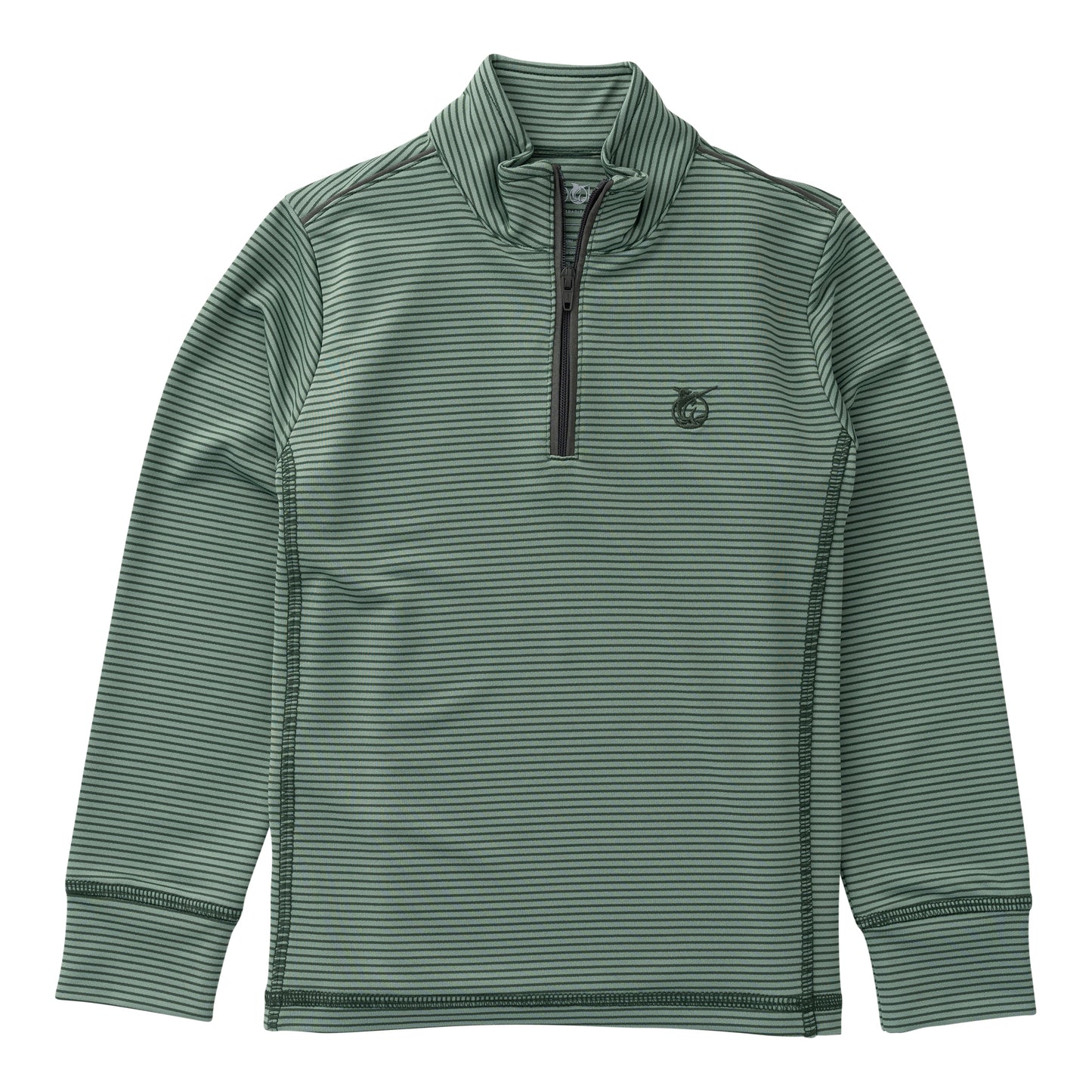 PRO Performance 1/4 Zip Pullover, Camping Hedge Green Stripe