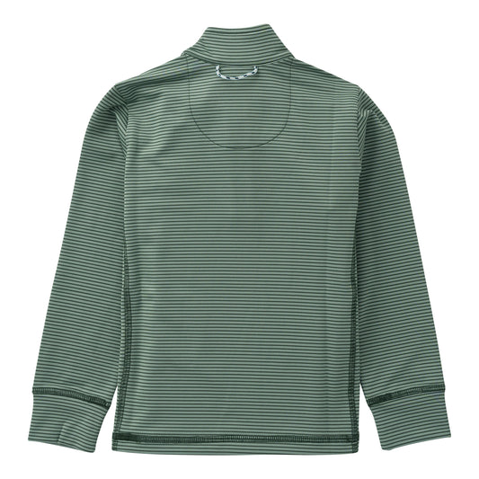 PRO Performance 1/4 Zip Pullover, Camping Hedge Green Stripe