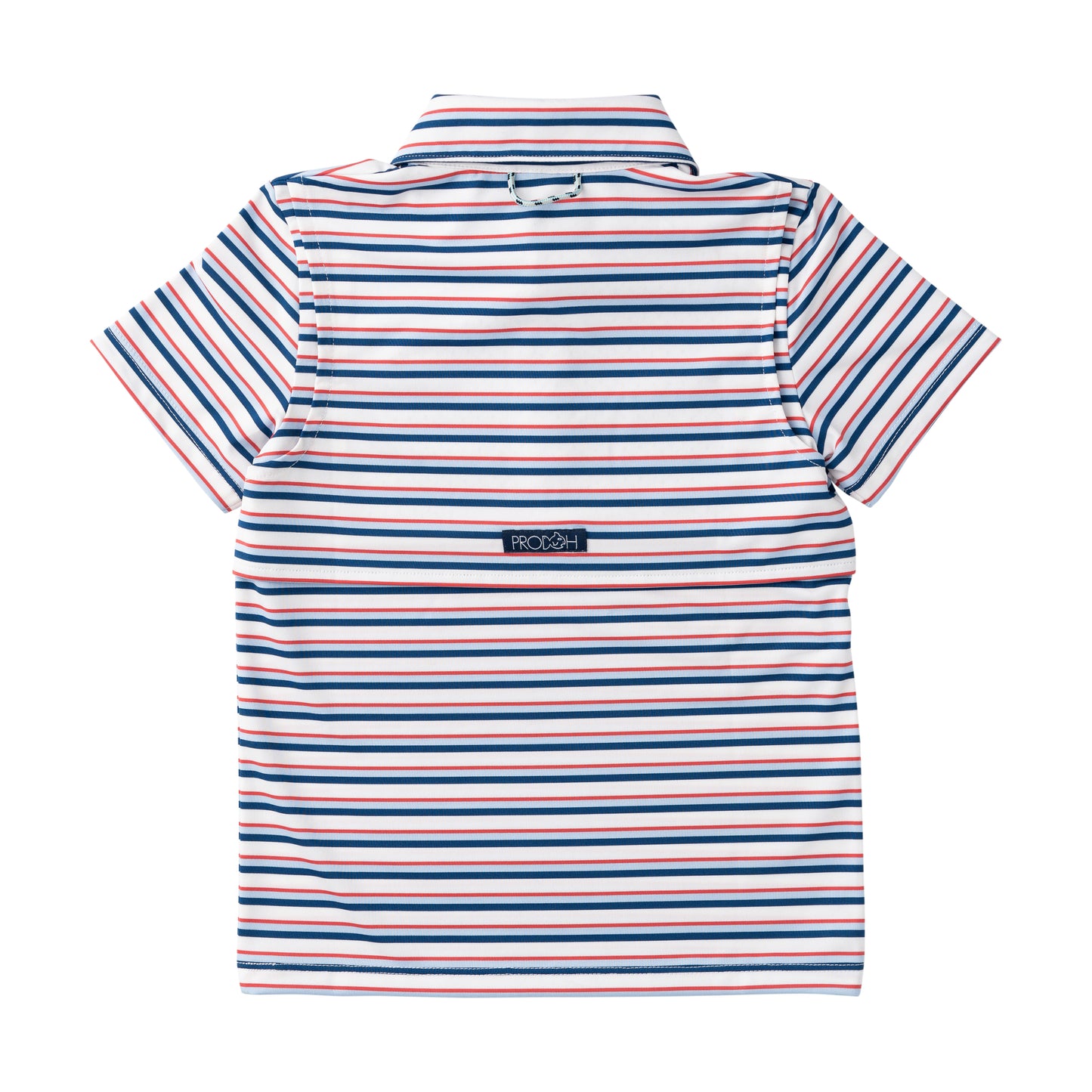 Short Sleeve Pro Performance Polo, Independence Day Stripe