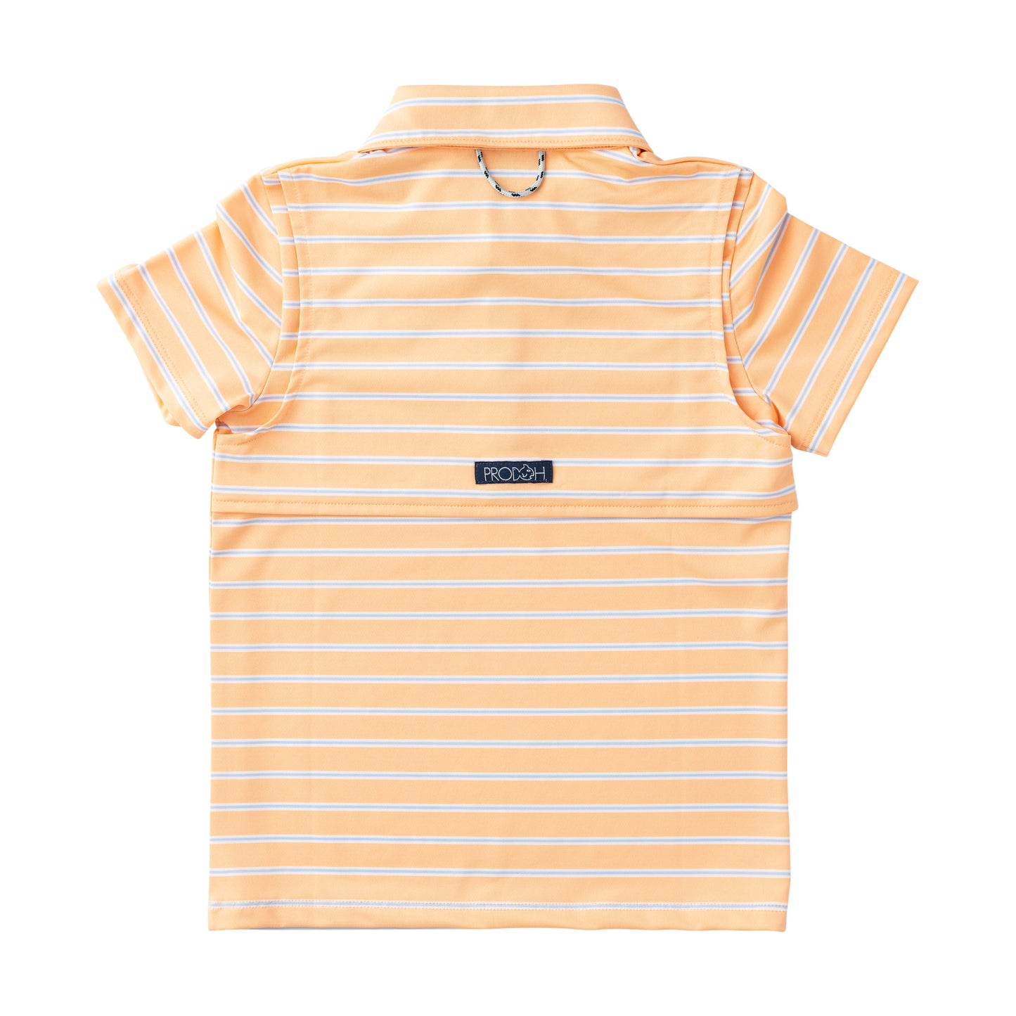 Pro Performance Polo, Orange Chiffon Stripe
