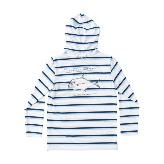 Pro Performance Hoodie, Windsurfer Navy Peony Stripe