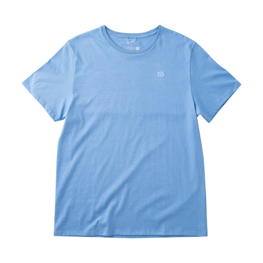 Short Sleeve Cotton Shirt, Ashleigh Blue