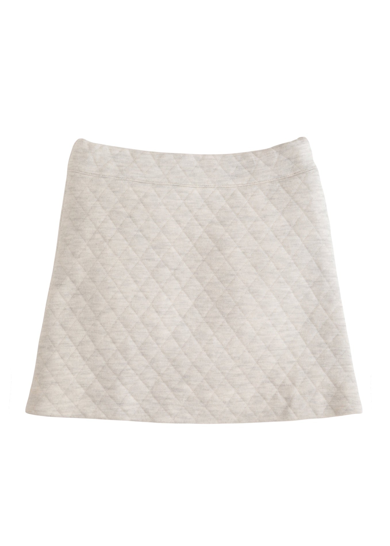 Quilted Mini Skirt, Grey