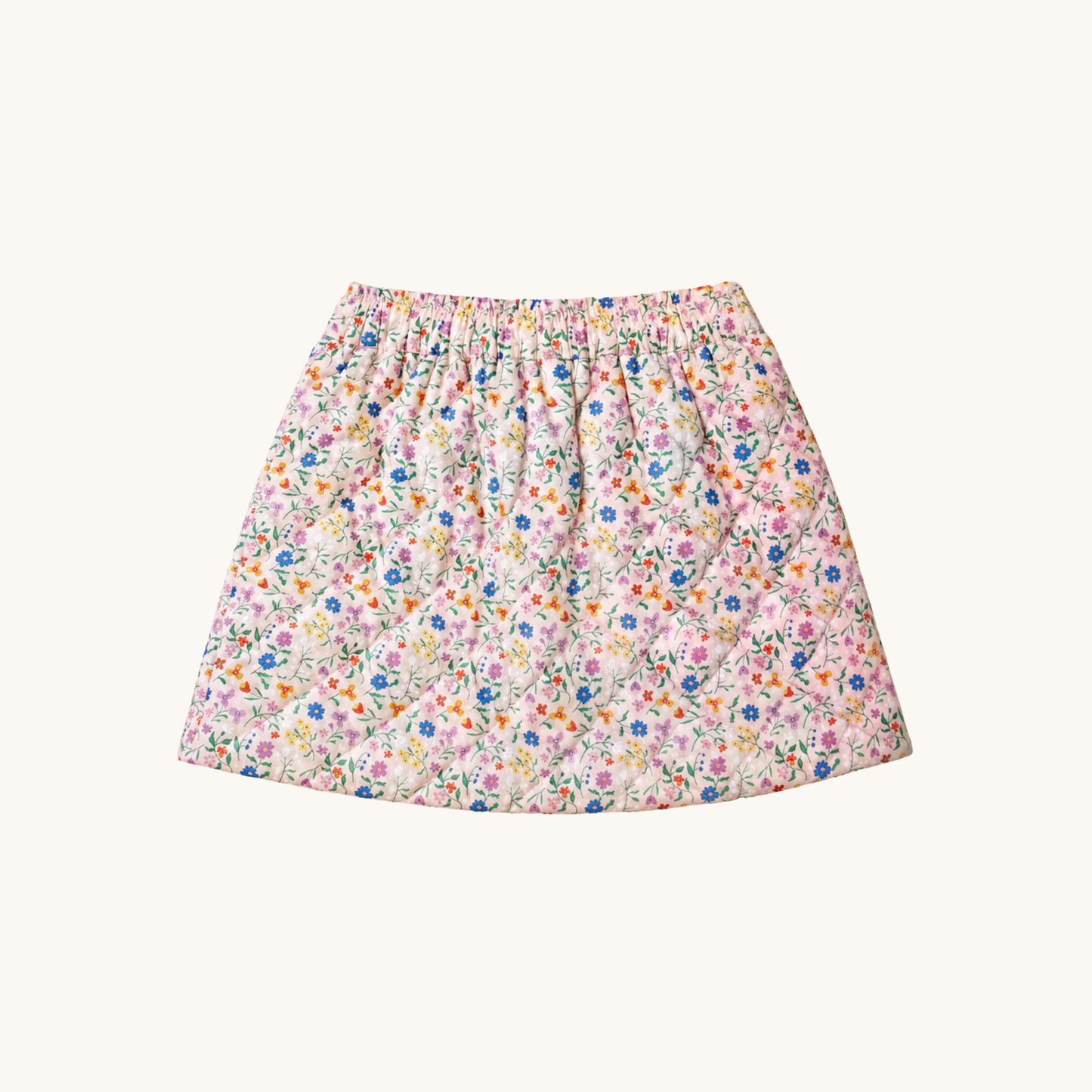 Floral Quilted Skirt