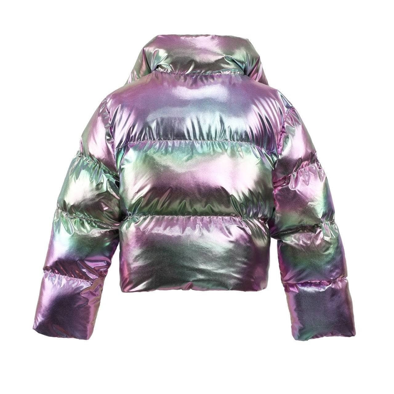 Rainbow Magic Hologram Puffer
