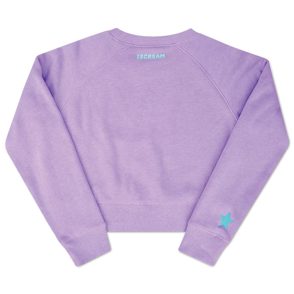 Rainbow Smile Vivid Violet Crew Neck Sweatshirt