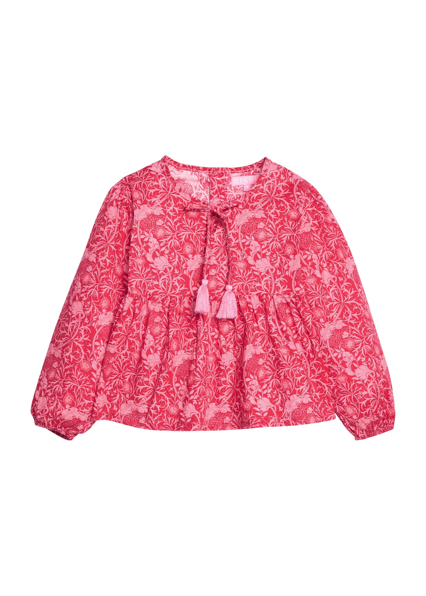 Riviera Top, Cambridge Crimson Floral