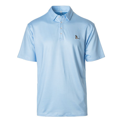 Roost Mallard Polo, Light Blue Stripe