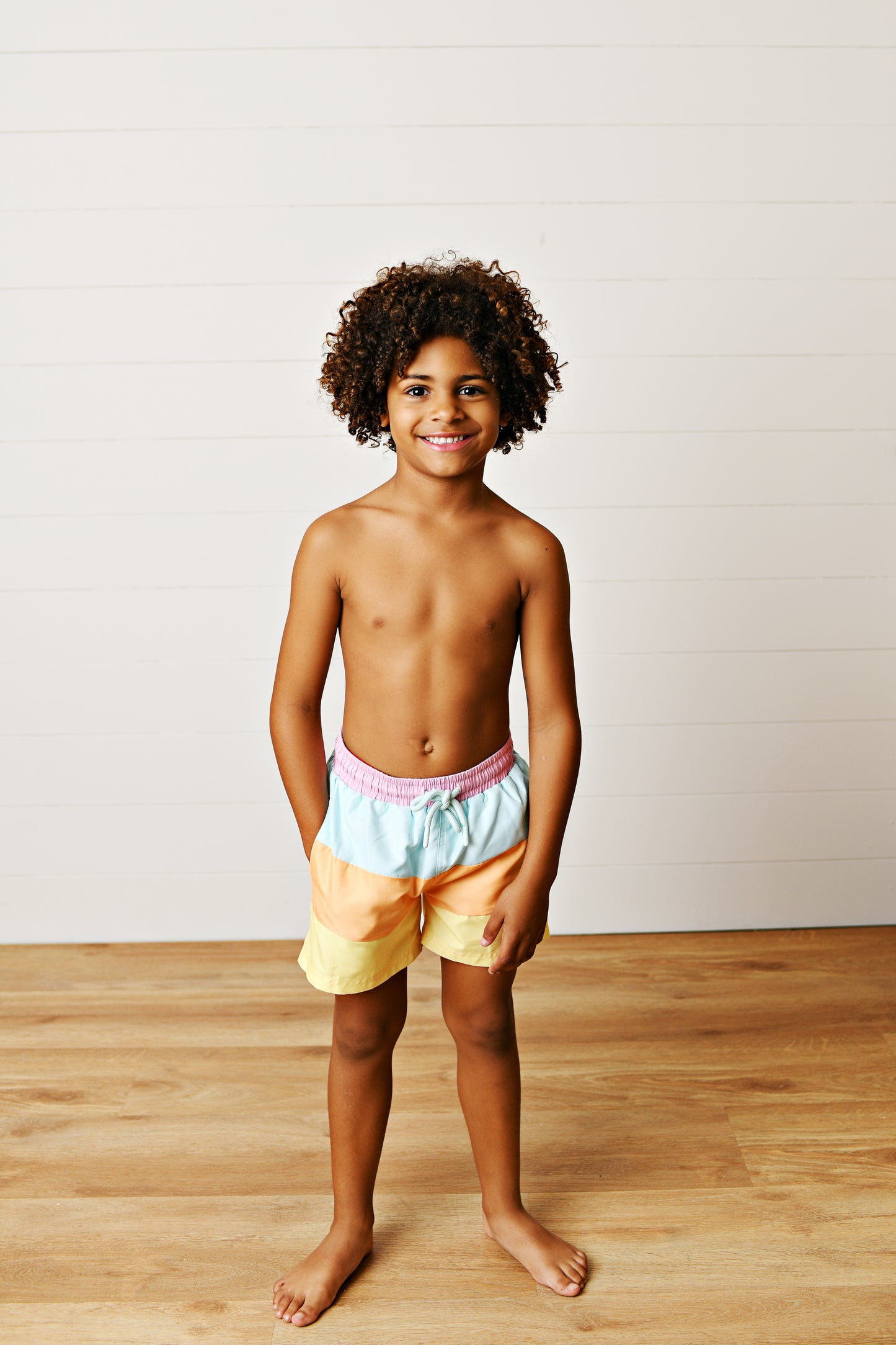 Colorblock Swim Trunks