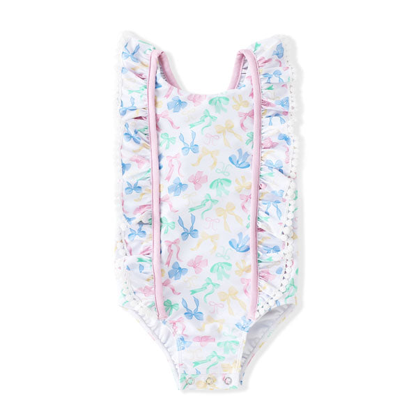 Pastel Bows One Piece Swimsuit