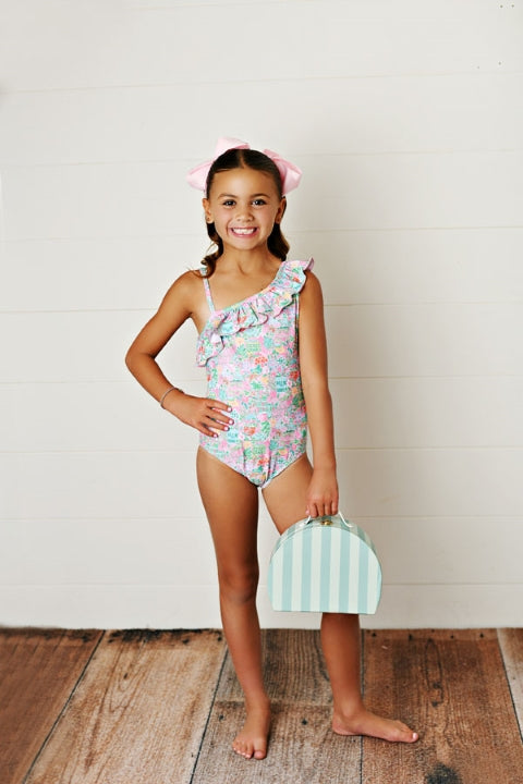 Charleston One Shoulder One Piece Swimsuit