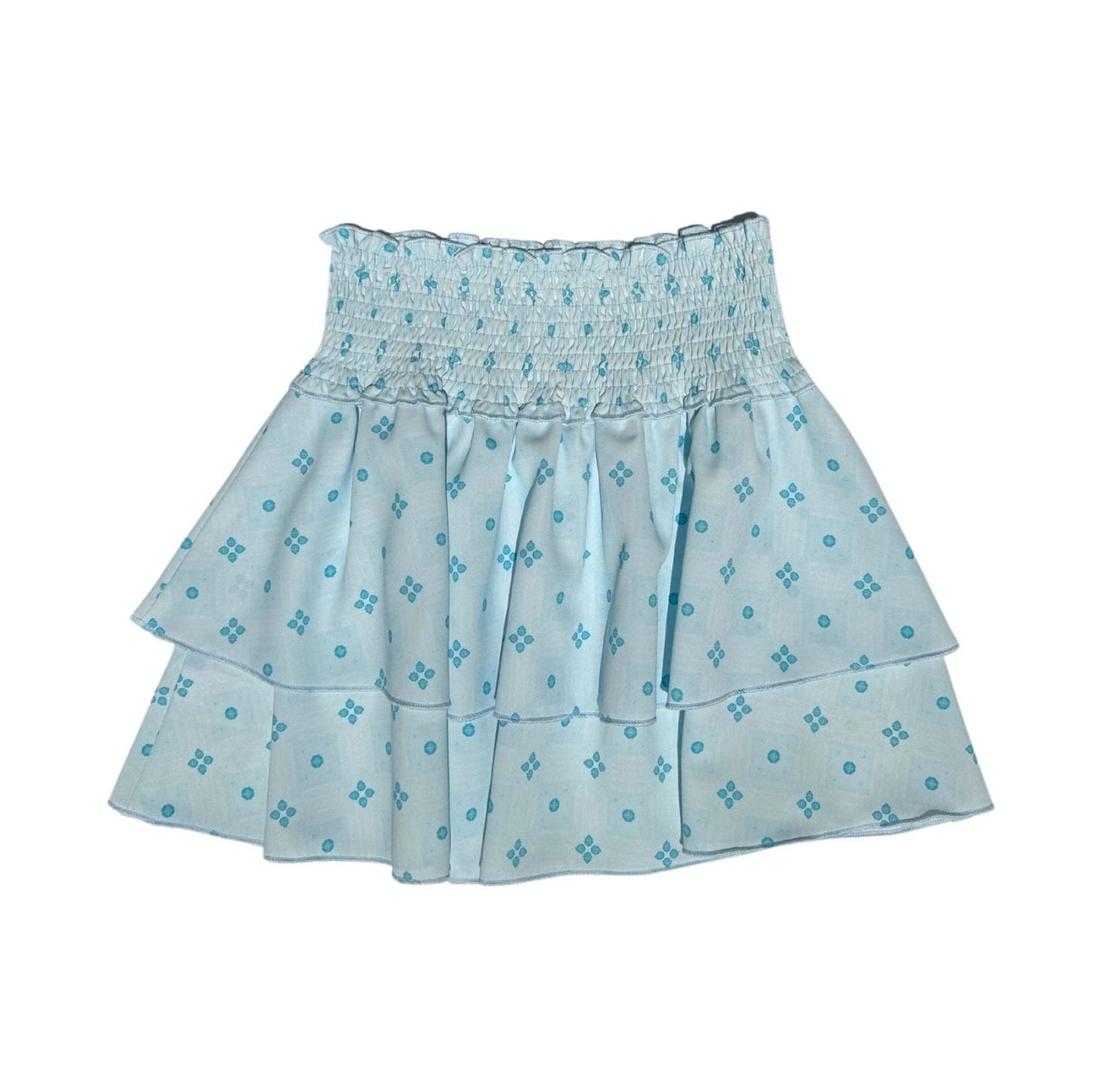 Scottie Skirt, Aqua Clover