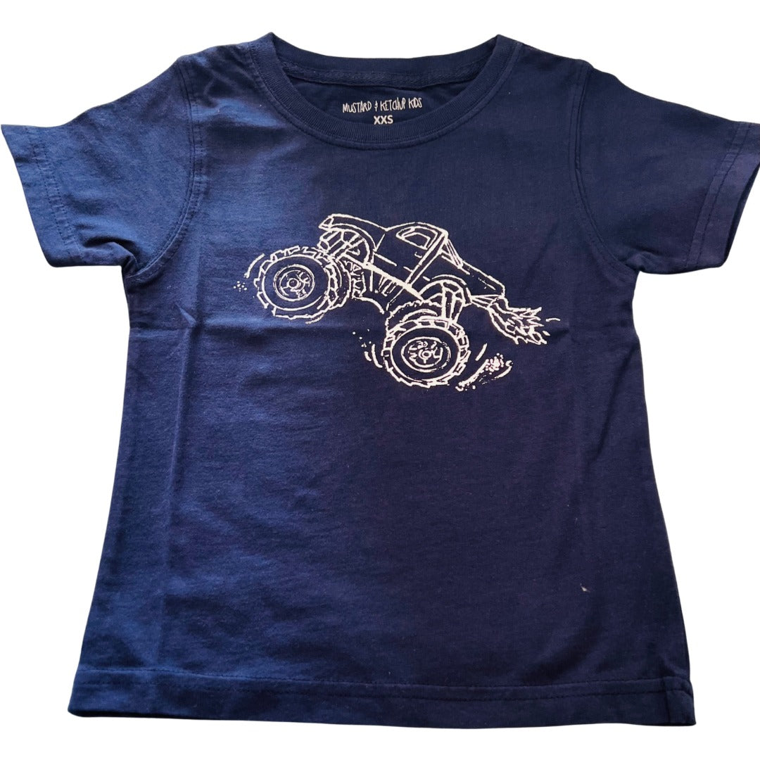 Navy Monster Truck Tee