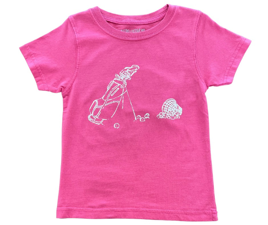 Pink Golf Bag Tee