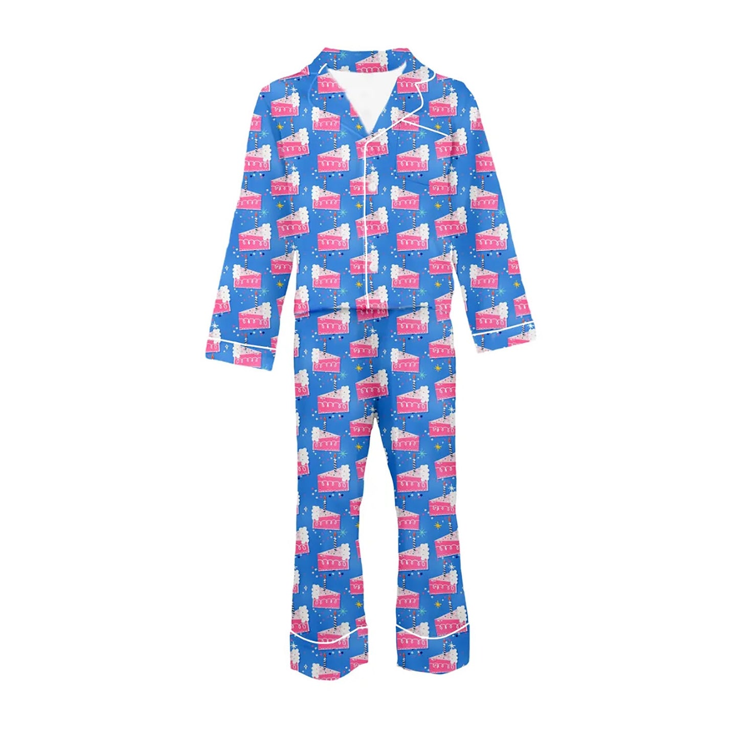 Loungewear Set, Birthday Cake Print