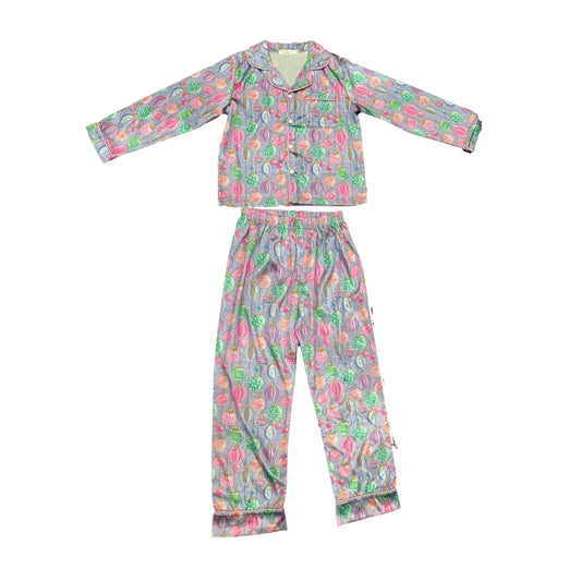 Pastel Ornaments Print Loungewear Set