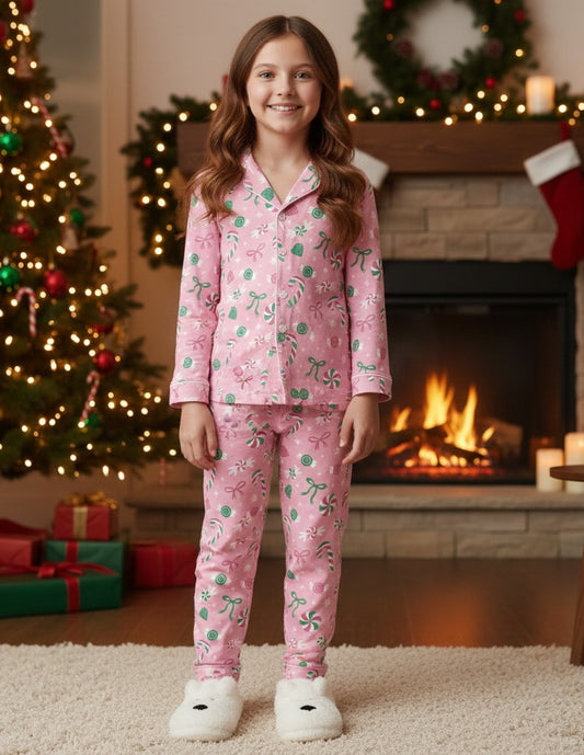 Sweet Holiday Print Loungewear Set