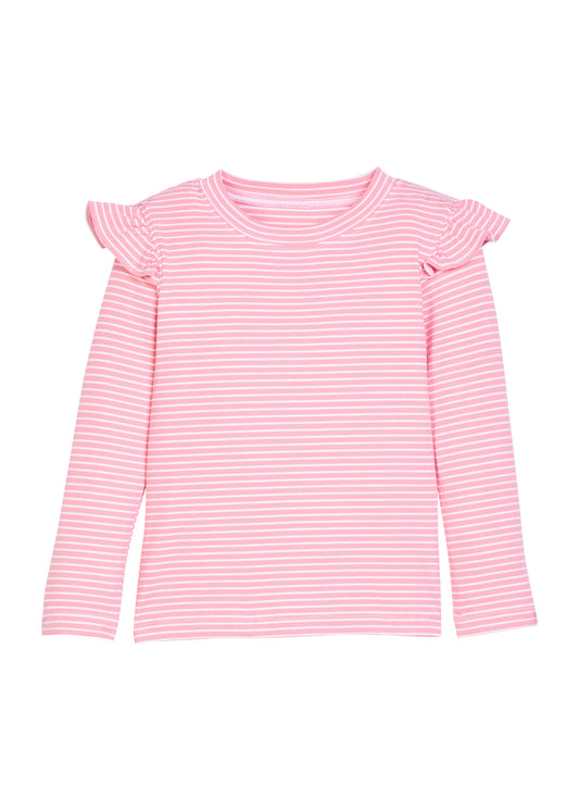 Sadie Tee, Pale Pink Stripe