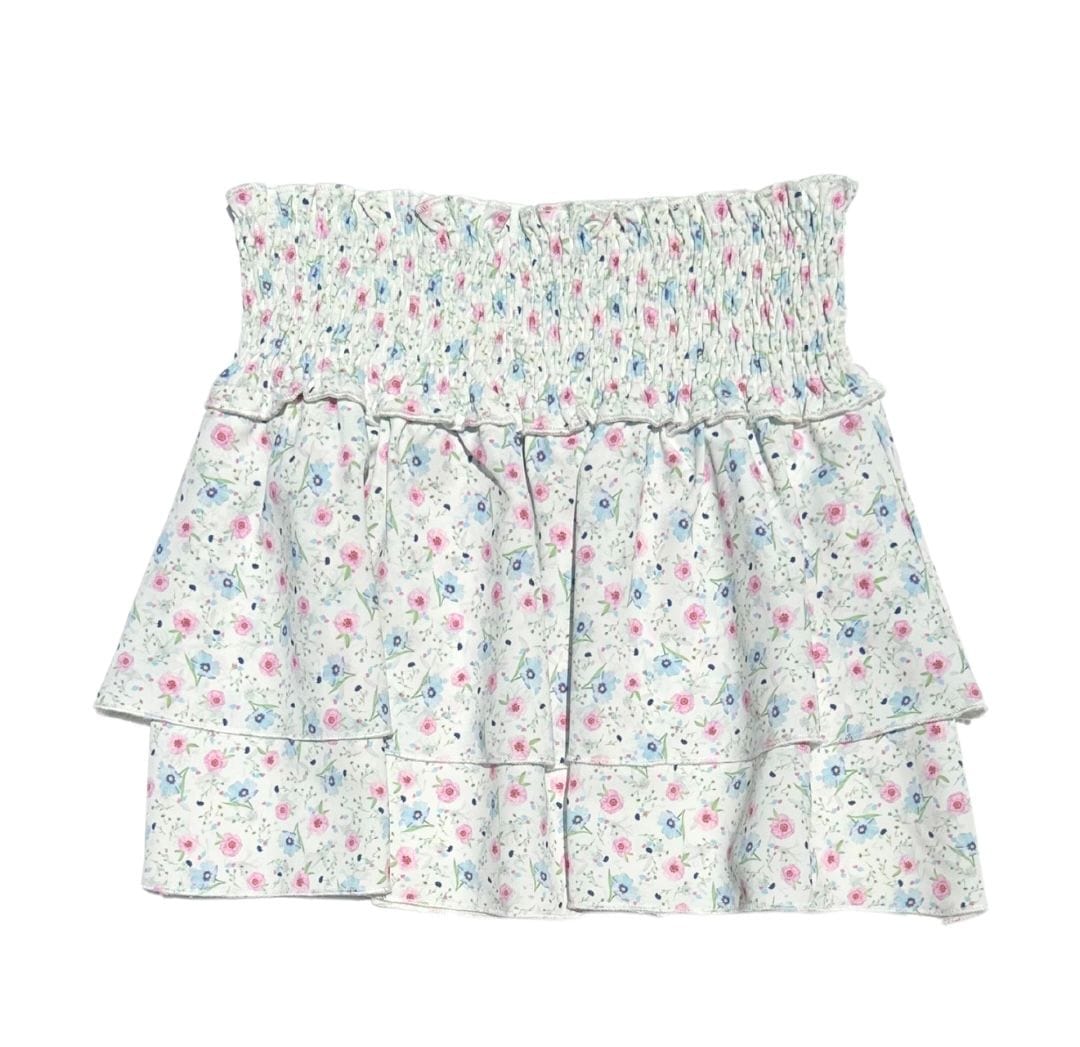 Scottie Skirt, Pink & Blue Floral