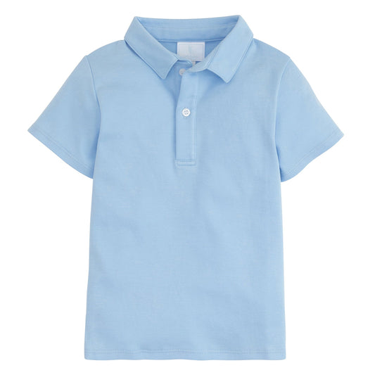 Short Sleeve Polo, Light Blue