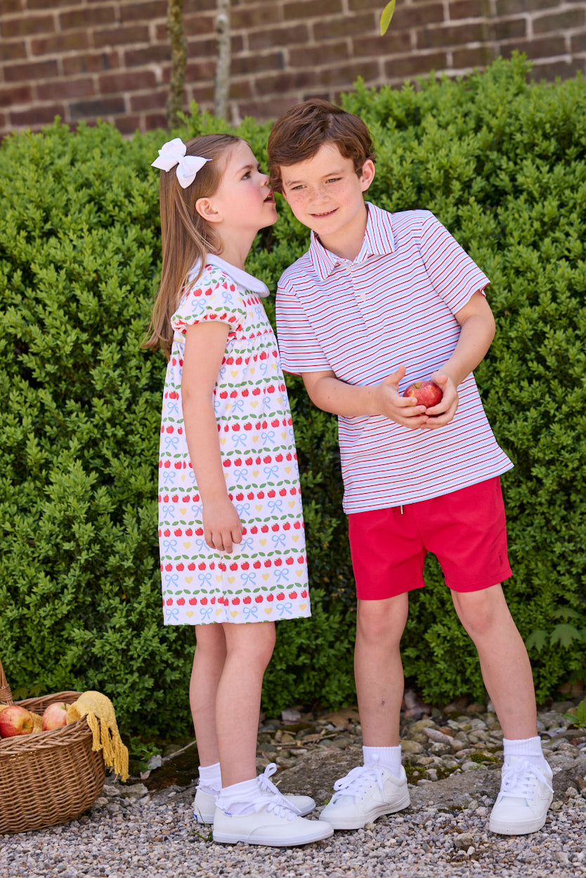Short Sleeve Evelyn Dress - Apples Days