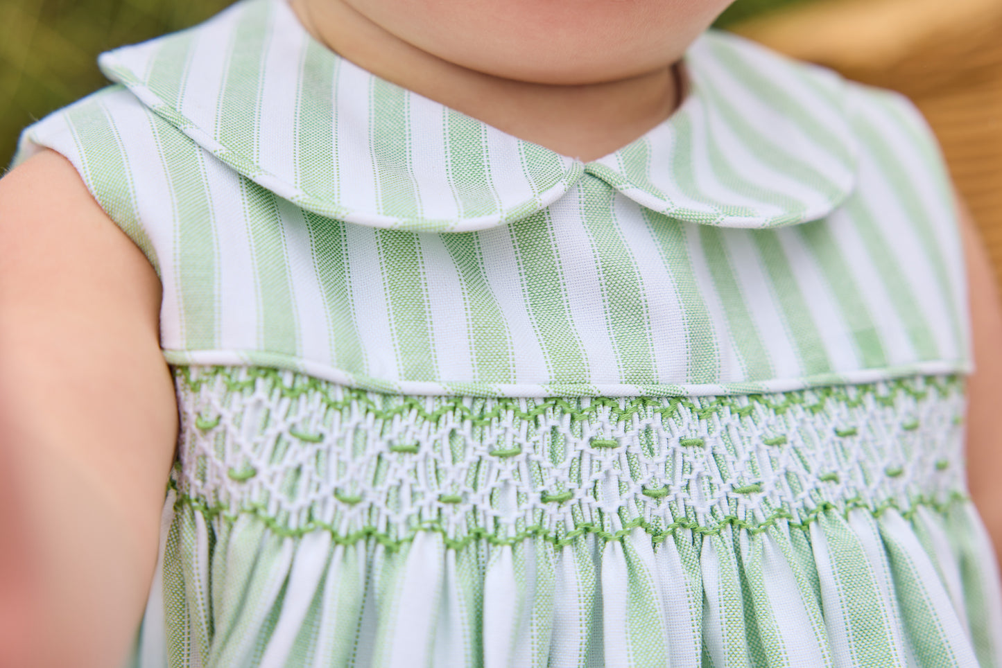 Sleeveless Barrington Bubble, Meriwether Stripe