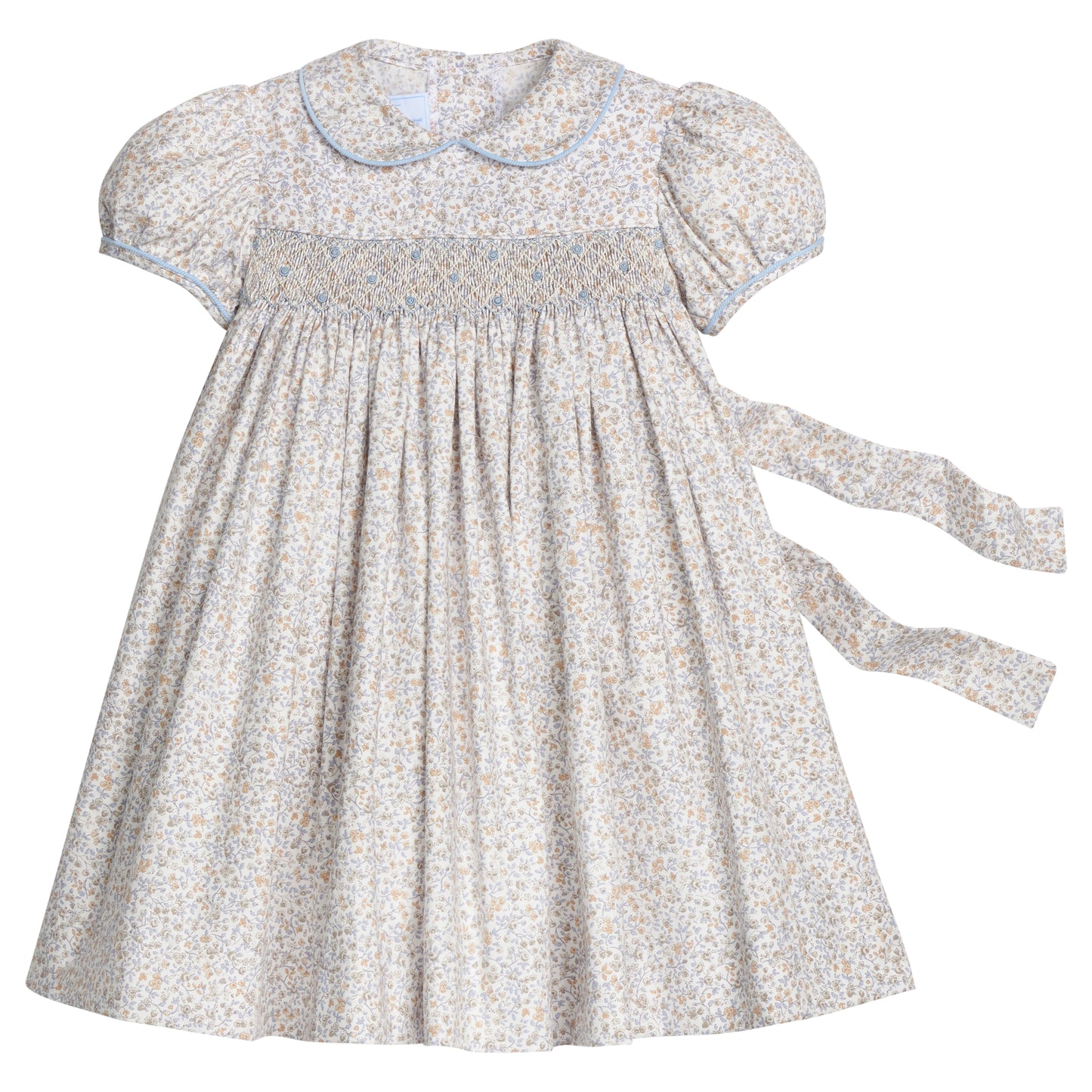 Smocked Peter Pan Dress, Winthrop Floral