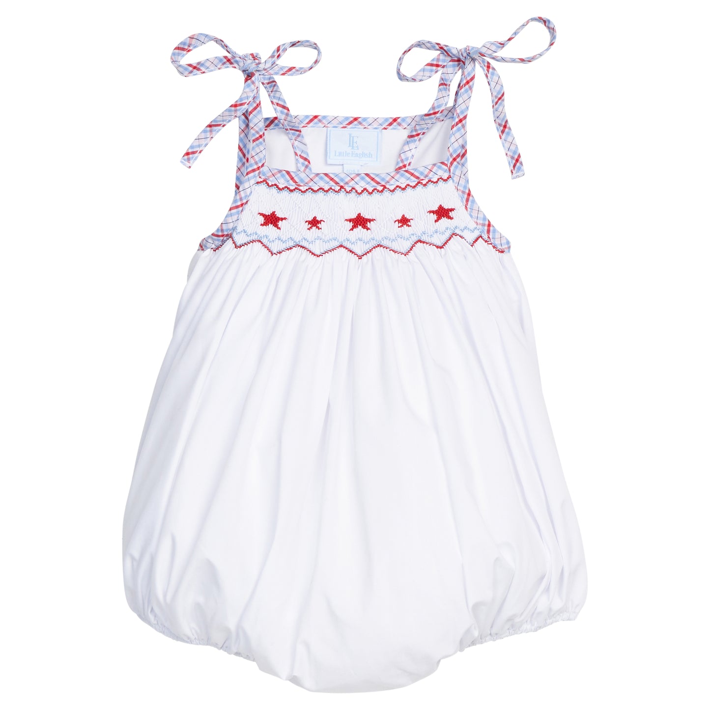 Smocked Tie Shoulder Bubble, Stars