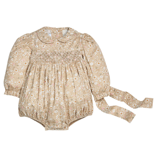Smocked Charlotte Bubble, Camden Floral