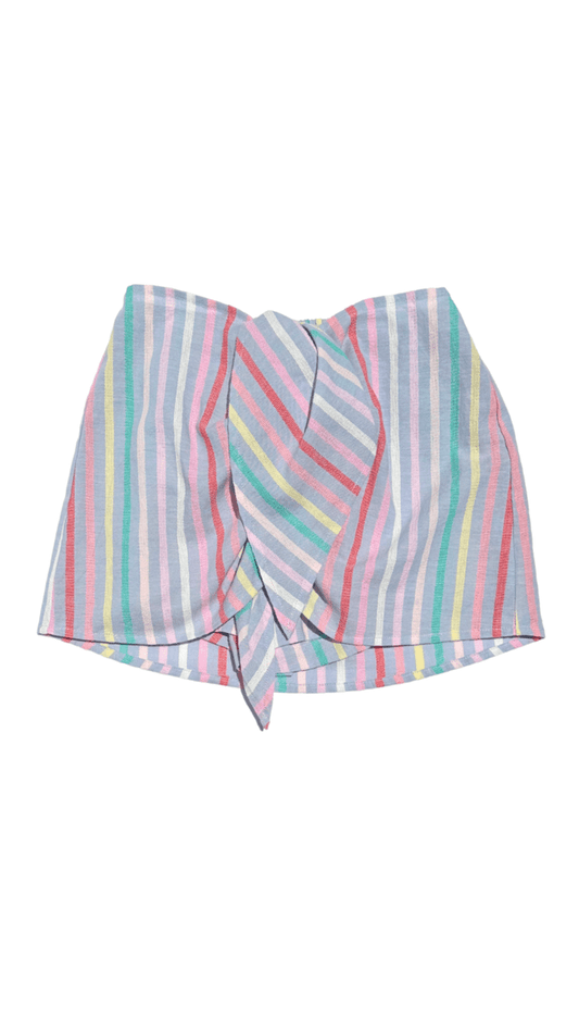 Stella Wrap Skirt, Sorbet Stripe