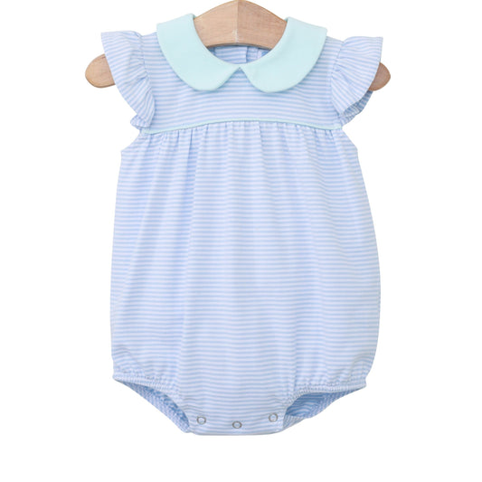 Genevieve Bubble, Light Blue Stripe & Mint