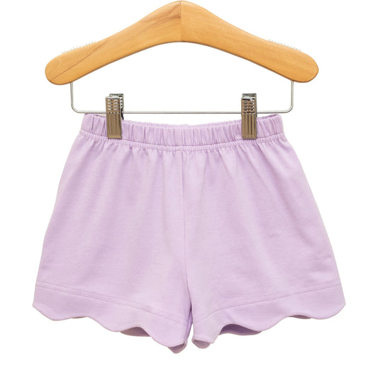 Scalloped Shorts, Lavender