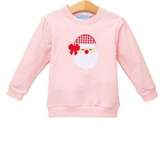 French Terry Pullover, Santa (Light Pink)